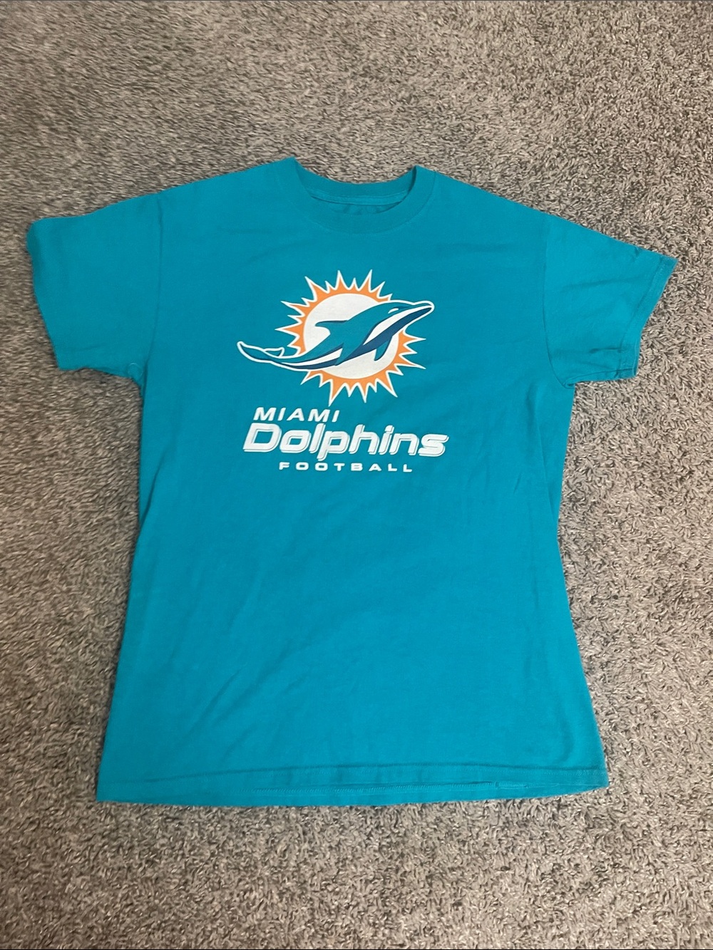 Woman’s NFL Miami Dolphins Teal Logo T‑Shirt